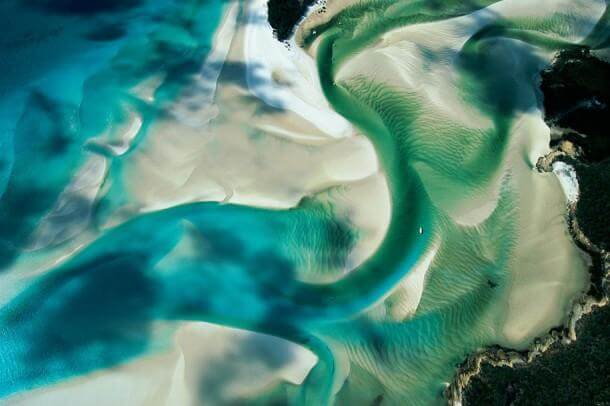 10. Sandbank on the Coast of Whitsunday Island, Queensland, Australia