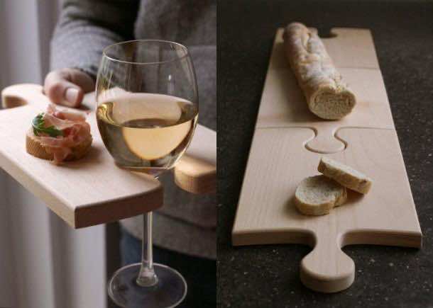 13. Cutting Board and Wine Holder