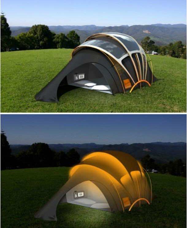 Solar-Powered Camping Tent