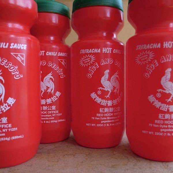 2. Sriracha Water Bottle