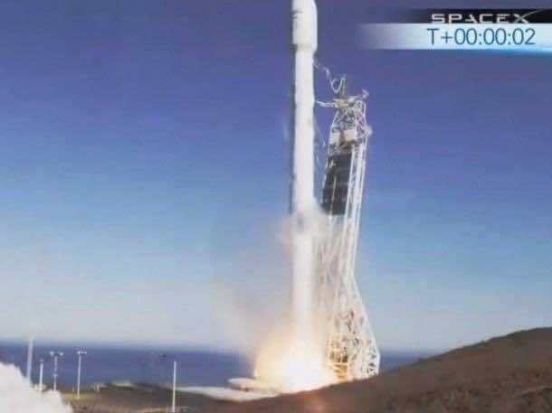 SpaceX Launches First Commercial Satellite