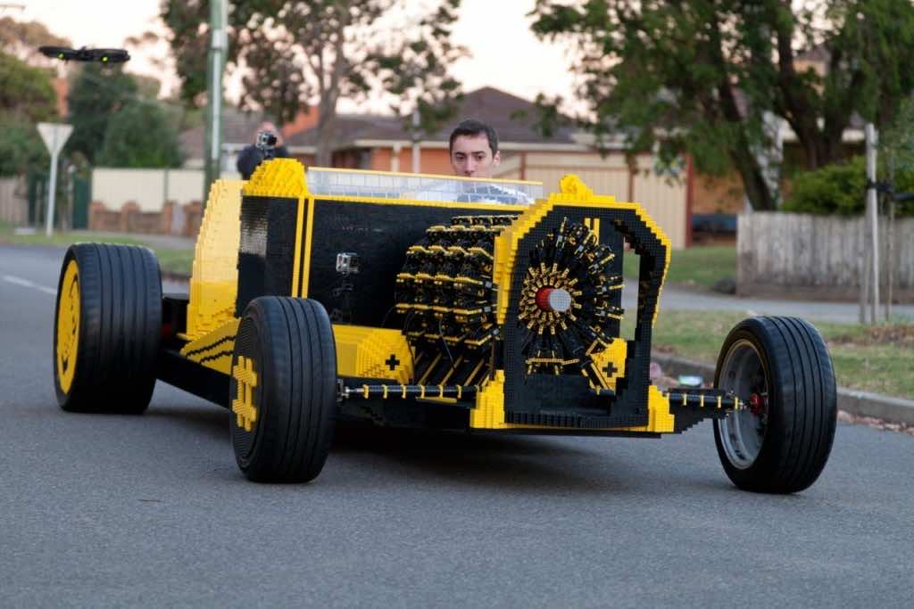 This Full Sized Car Is Made Of Lego Bricks And Runs On Air