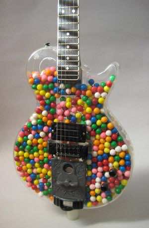 1. Guitar Bubble Gum Machine