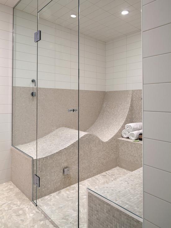 13. Turn your shower into a steam room that you can lie down in