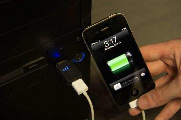 Charging your iPhone