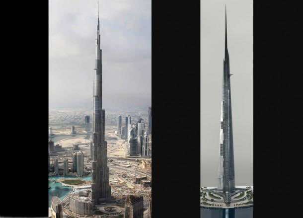 Kingdom Tower vs Burj Khalifa