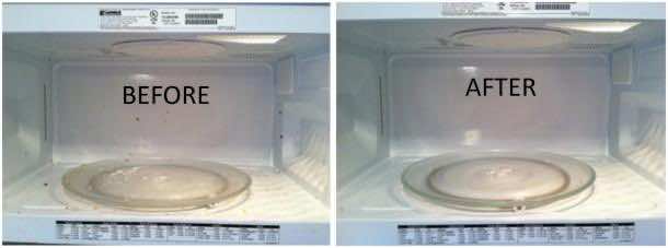 9. Microwave cleaning