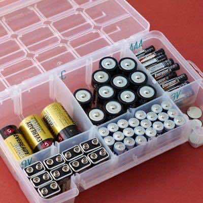 10. Tackle Box Battery Storage
