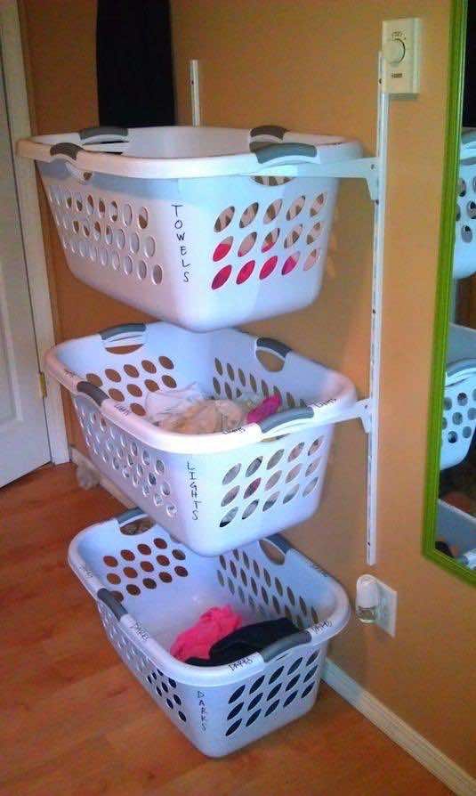 3. Laundry Basket Shelf