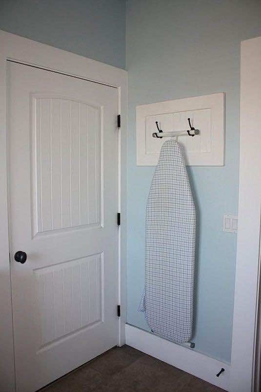 4. Sneaky Ironing Board Storage