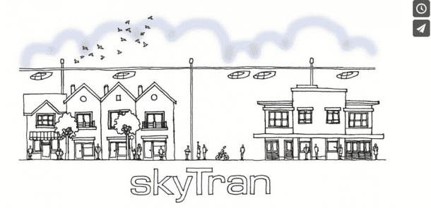 Hover Car SkyTran sketch