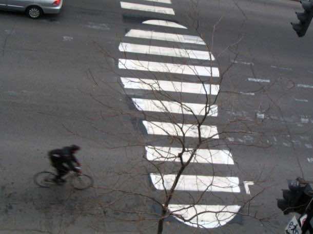 12. Footprint crosswalk in Montreal, Canada