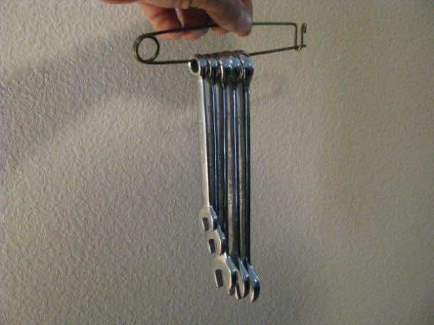 12. Safety Pin _ Wrench Organizer