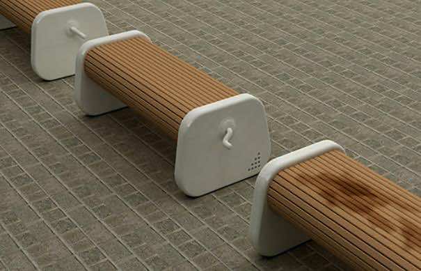 9. Rotating Bench That Guarantees a Dry Place to Sit