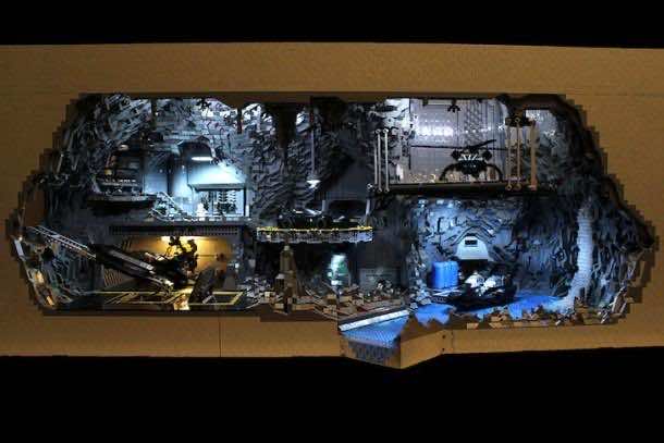 Batcave made from LEGO