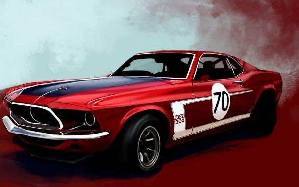 Drawn_wallpapers_Red_sports_car_013837_