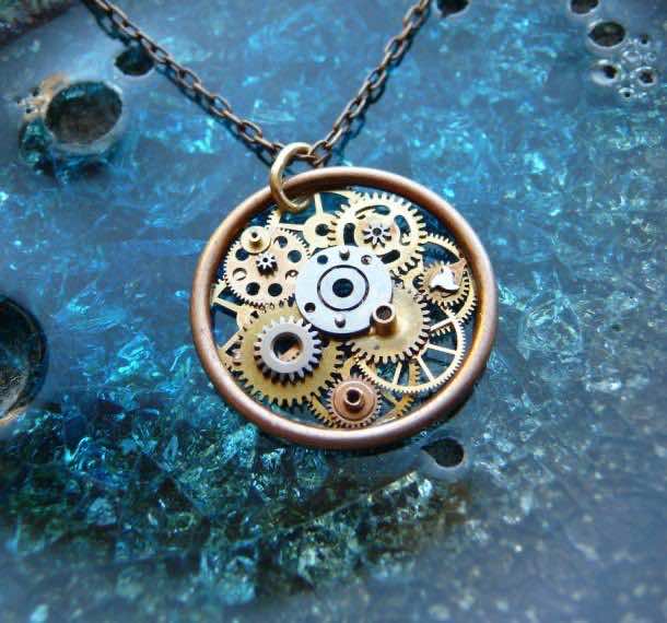 Recycled Watch Pendants (14)