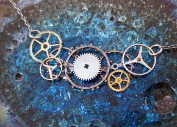 Recycled Watch Pendants (2)