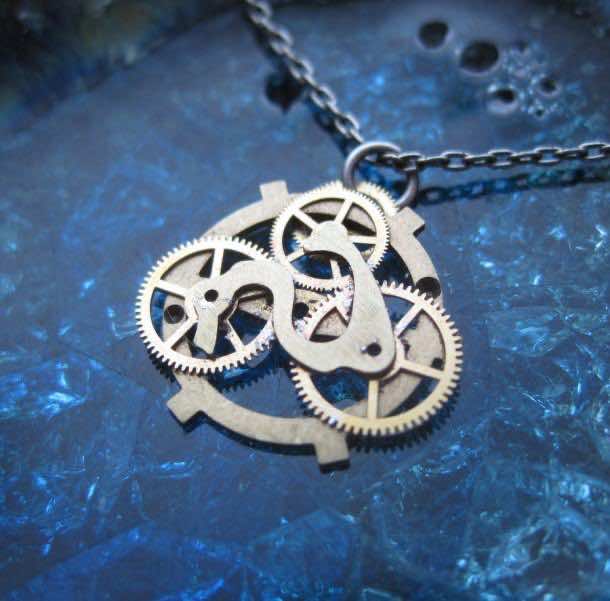 Recycled Watch Pendants (3)