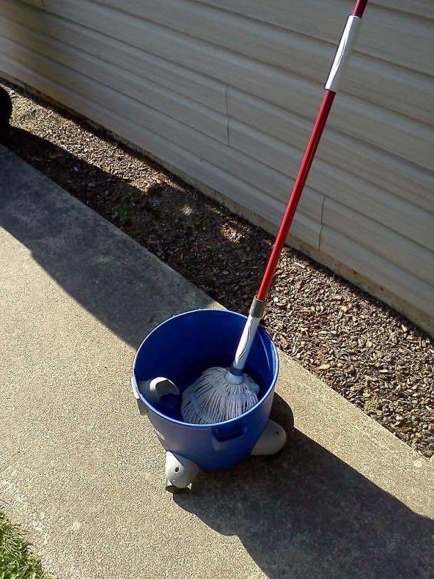 8. Shop vacs Equals rolling mop buckets