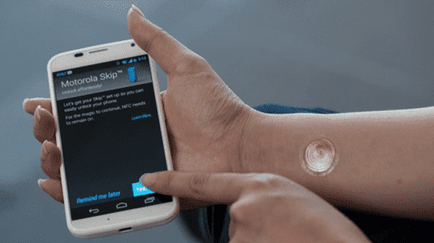 Motorola’s Digital Tattoo will let You Unlock your Smartphone4