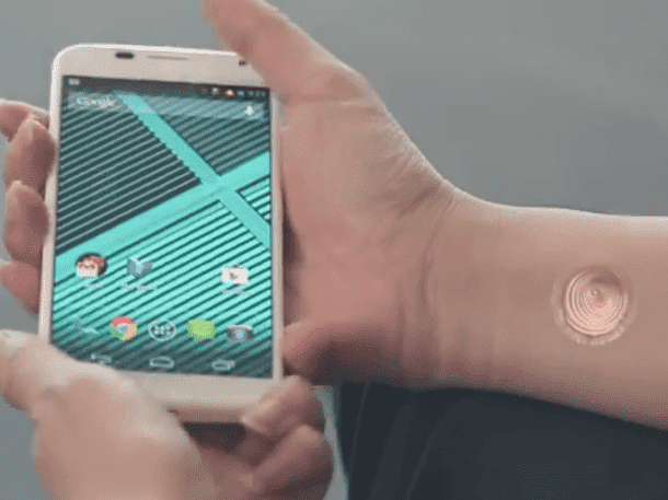Motorola’s Digital Tattoo will let You Unlock your Smartphone3