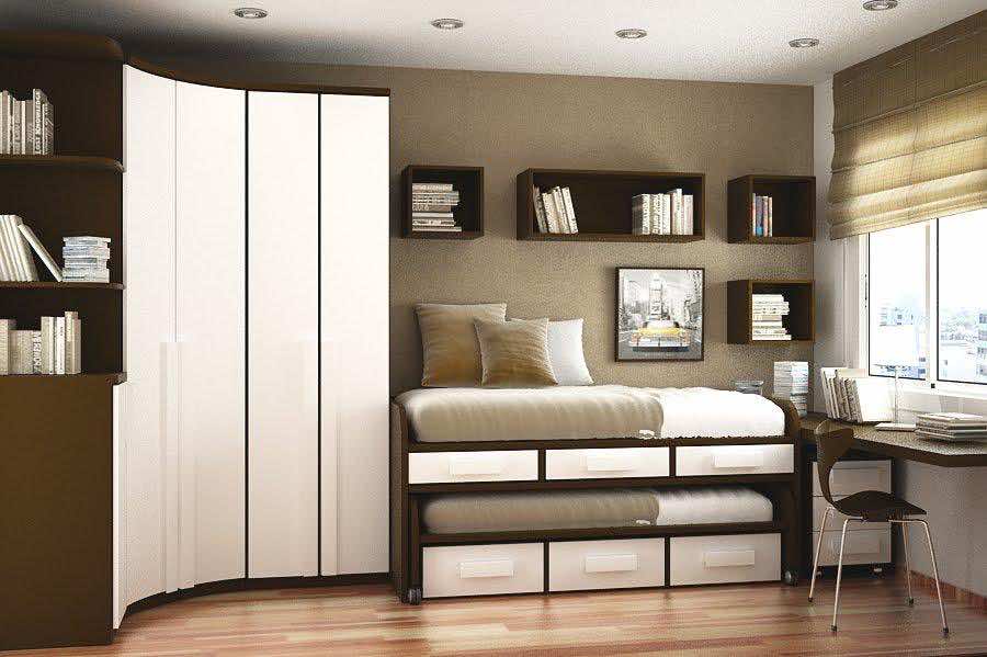 25 Space Saving Ideas For Your Bedroom, Space Saving Shelves Bedroom