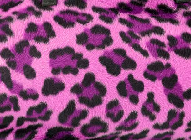 Pink leopard faux fur background