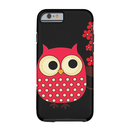1. Girl Owl with Flowers iPhone 6 Case