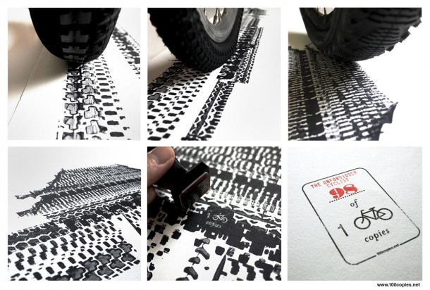 Bicycle Tire Art – 100 Copies5