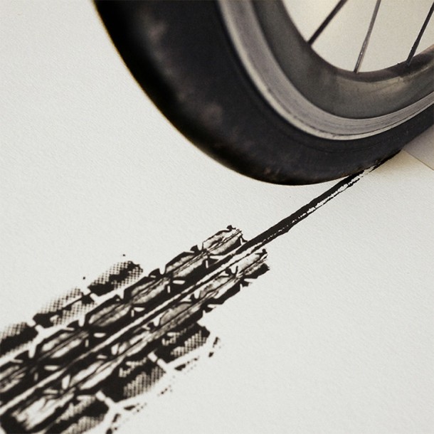 Bicycle Tire Art – 100 Copies4