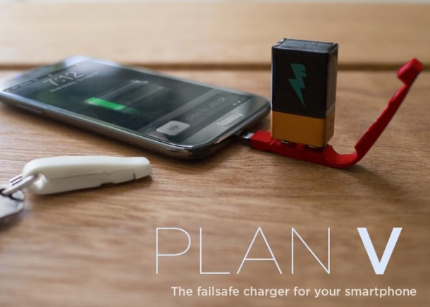 Plan V – Charge Your Smartphone with a 9 Volt Battery