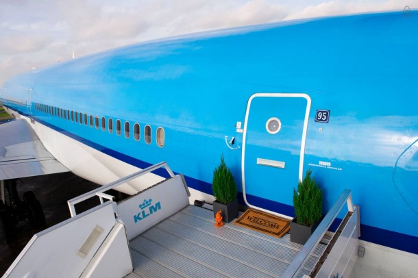 The Grounded Airplane Apartment - KLM Airplane Project for Airbnb