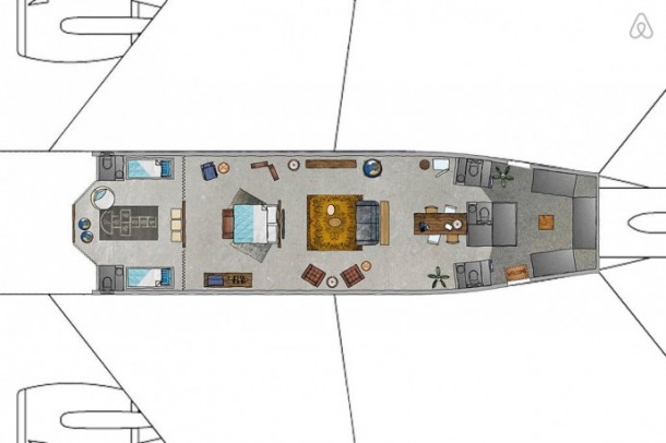 The Grounded Airplane Apartment - KLM Airplane Project for Airbnb3