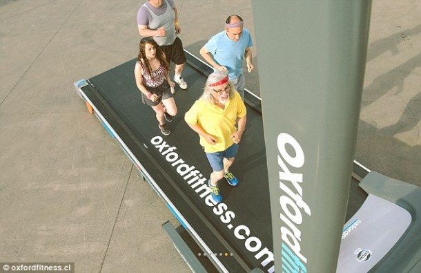 Treadmill that Lets 10 Persons Use it Simultaneously