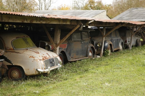 60 Rare Cars Found after 50 Years in a Barn in France 10