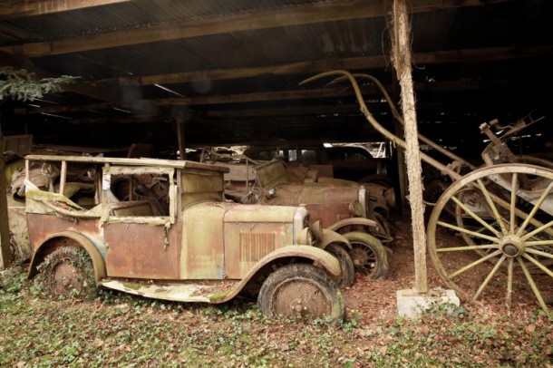 60 Rare Cars Found after 50 Years in a Barn in France 12