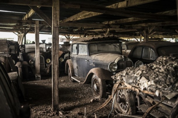 60 Rare Cars Found after 50 Years in a Barn in France 16