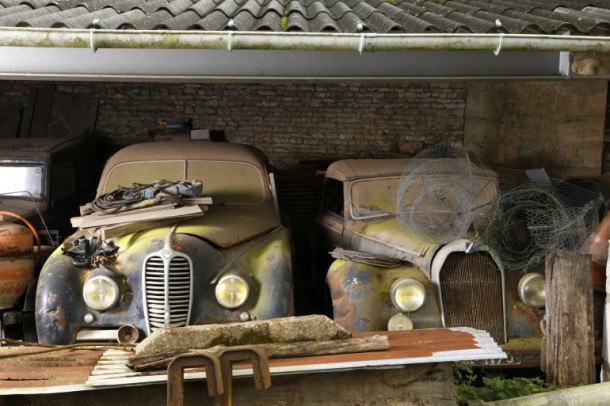 60 Rare Cars Found after 50 Years in a Barn in France 3