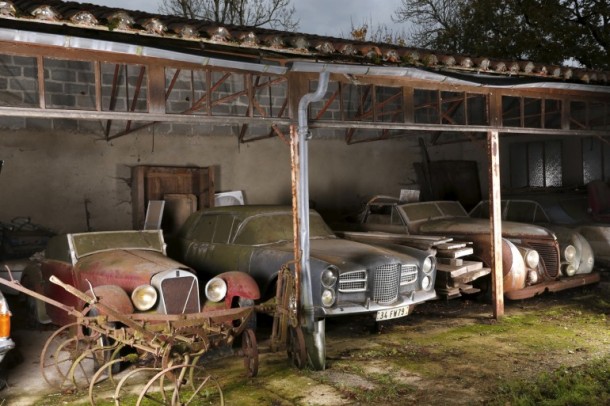 60 Rare Cars Found after 50 Years in a Barn in France 6