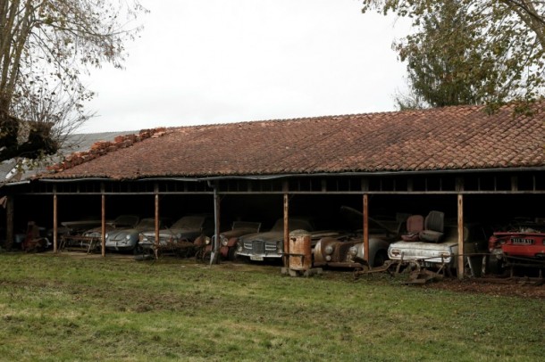 60 Rare Cars Found after 50 Years in a Barn in France 7