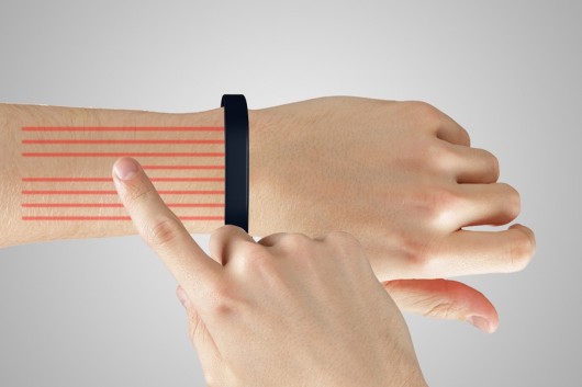 Cicret Wristband – Touchscreen on Forearm
