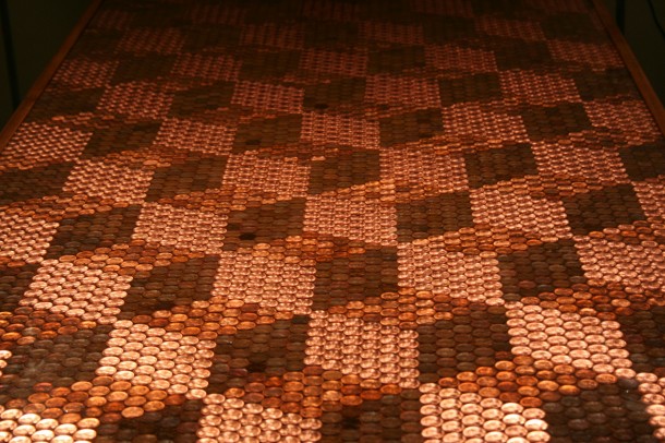 DIY Pennies Table – Amazing use of Pennies 17
