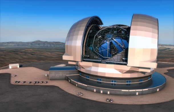 Artist’s impression of the European Extremely Large Telescope