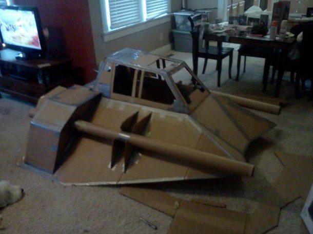 Star Wars Speeder Sled built From Duct Tape and Cardboard  3