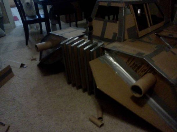 Star Wars Speeder Sled built From Duct Tape and Cardboard  4