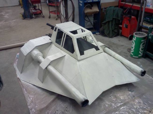 Star Wars Speeder Sled built From Duct Tape and Cardboard  5
