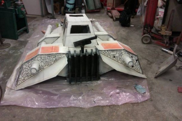 Star Wars Speeder Sled built From Duct Tape and Cardboard  6