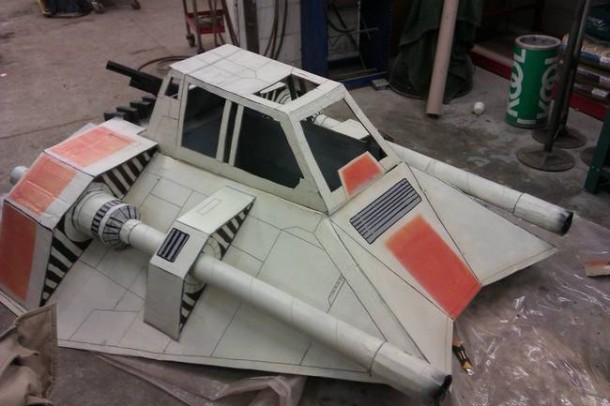 Star Wars Speeder Sled built From Duct Tape and Cardboard  7