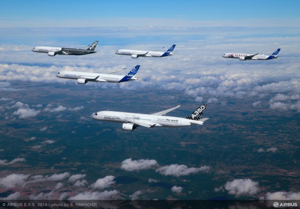 Airbus Formation Flying A350 XWB planes 5
